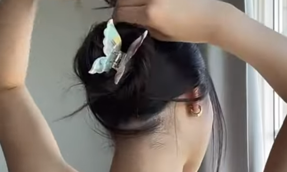 butterfly clip in your hair